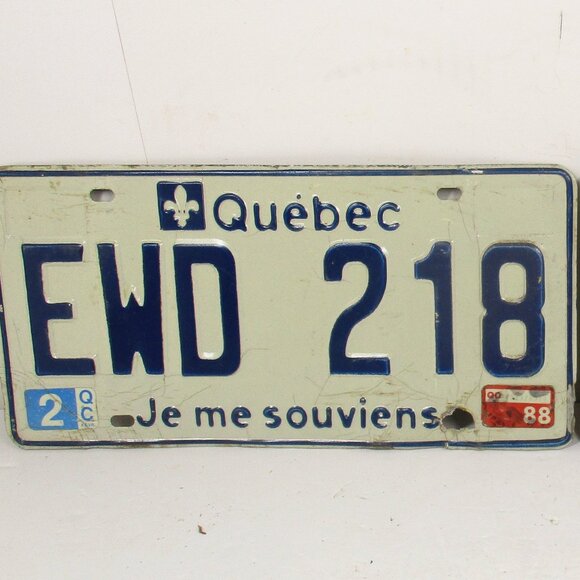 Lot of 10 QUEBEC, CANADA LICENSE PLATES - Je me souviens 1980's - 90's - Picture 3 of 11